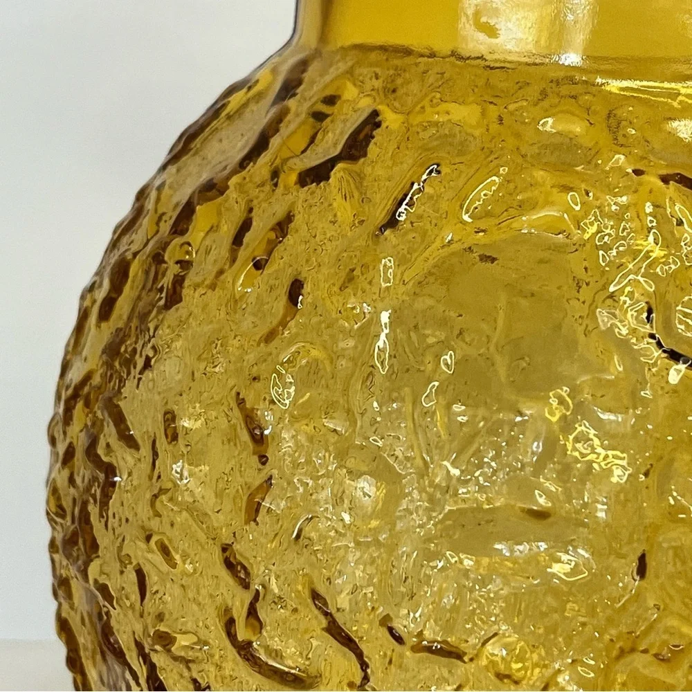 Vintage Anchor Hocking Lido Amber Glass Pitcher